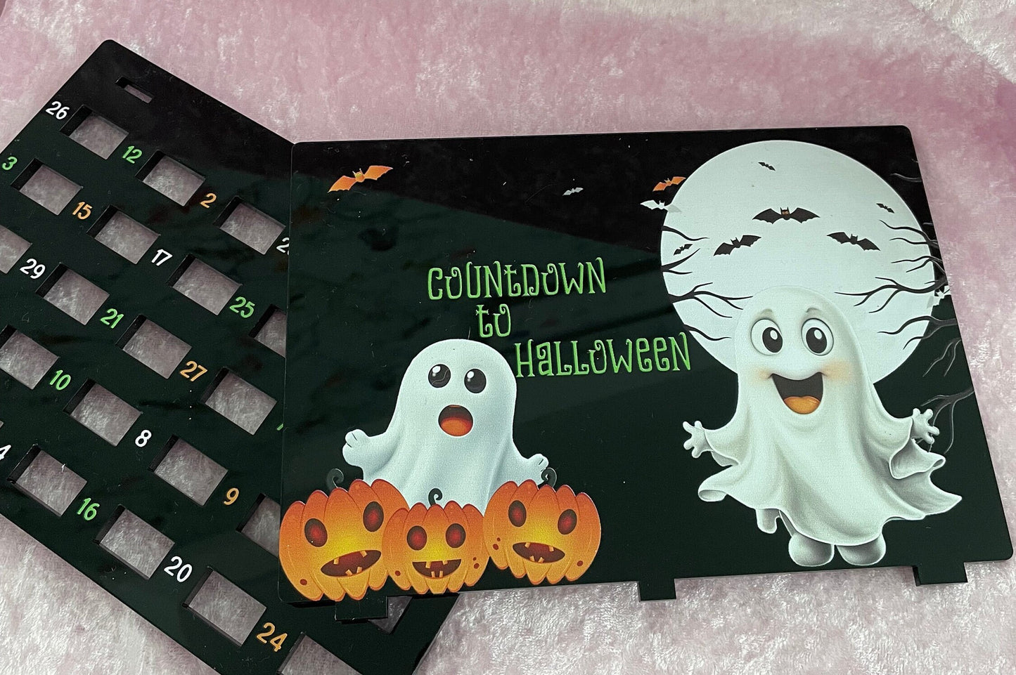 Personalised Halloween acrylic countdown