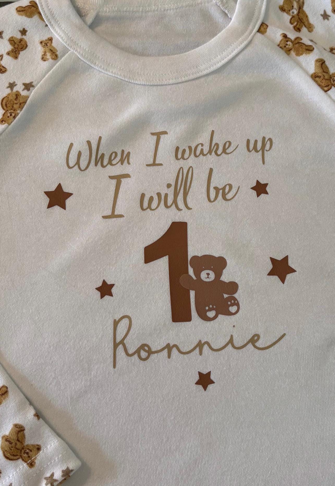 Personalised children’s Christmas patterned pyjamas