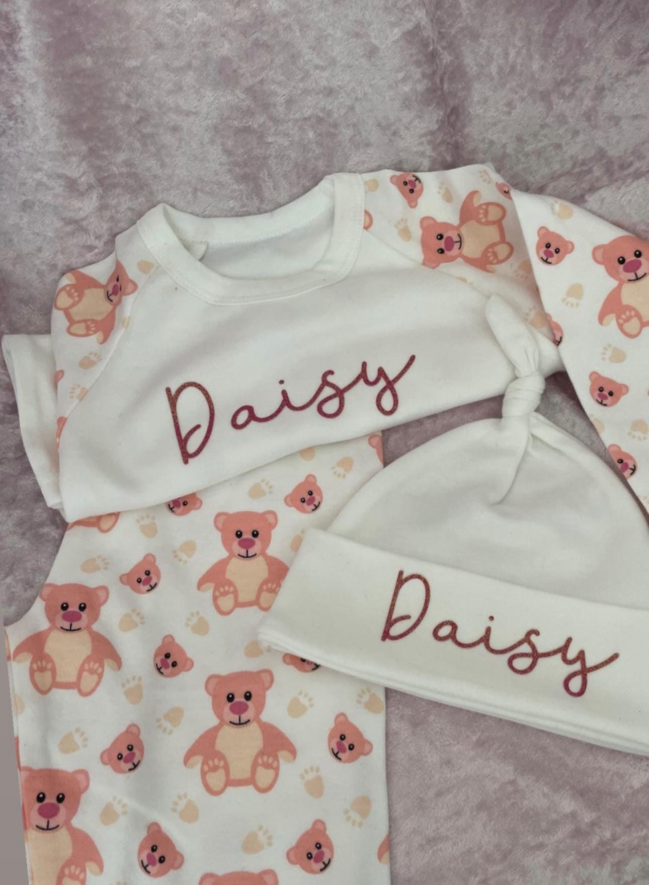 Personalised children’s Christmas patterned pyjamas