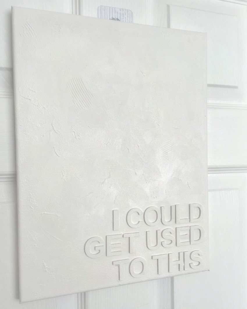 Textured canvas with wording (small)