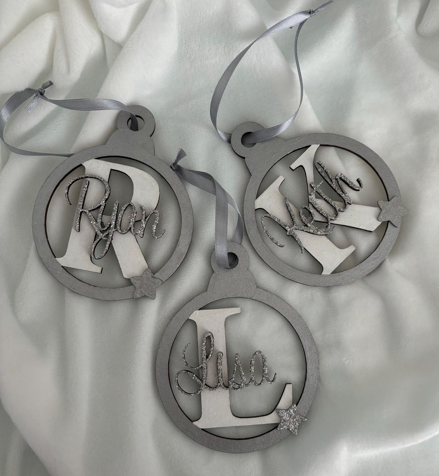 Personalised family name bauble
