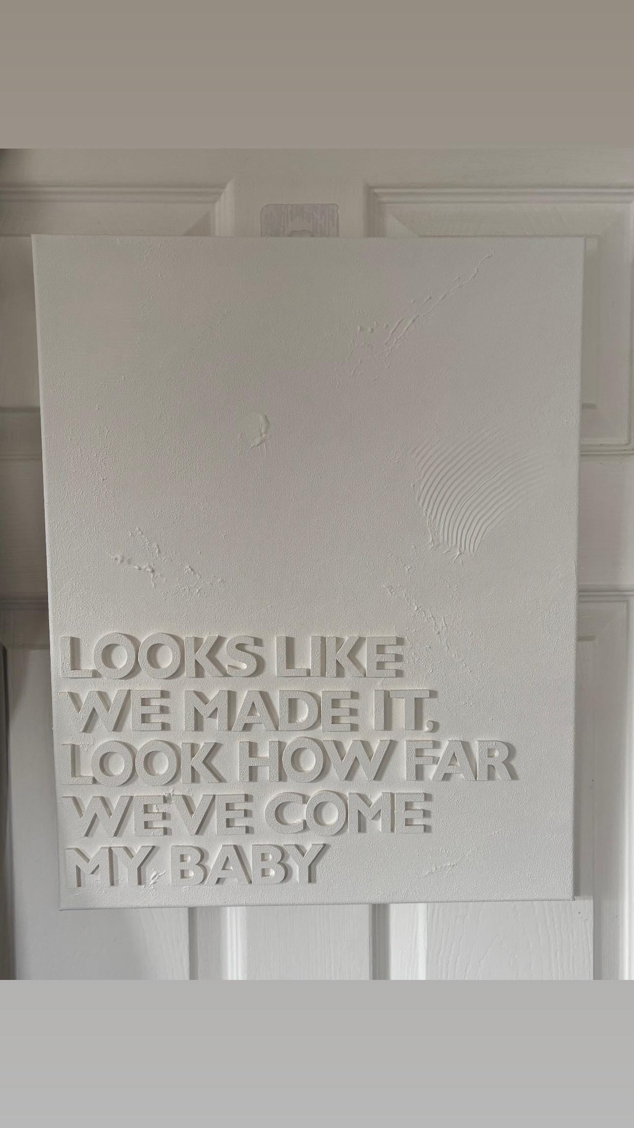 Textured canvas with wording (small)