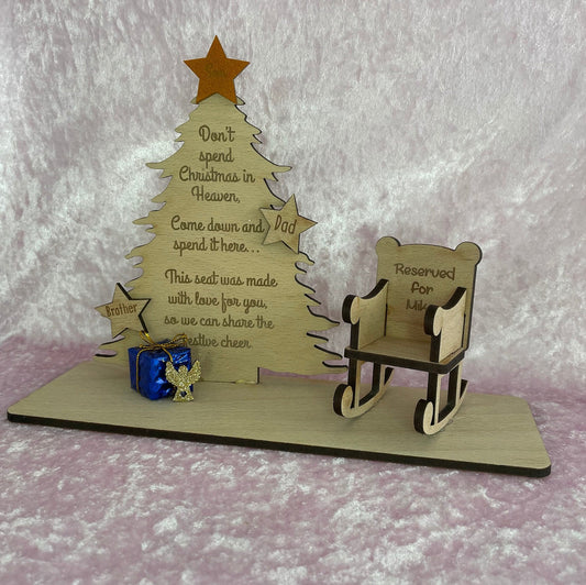 Personalised Memorial Christmas decoration