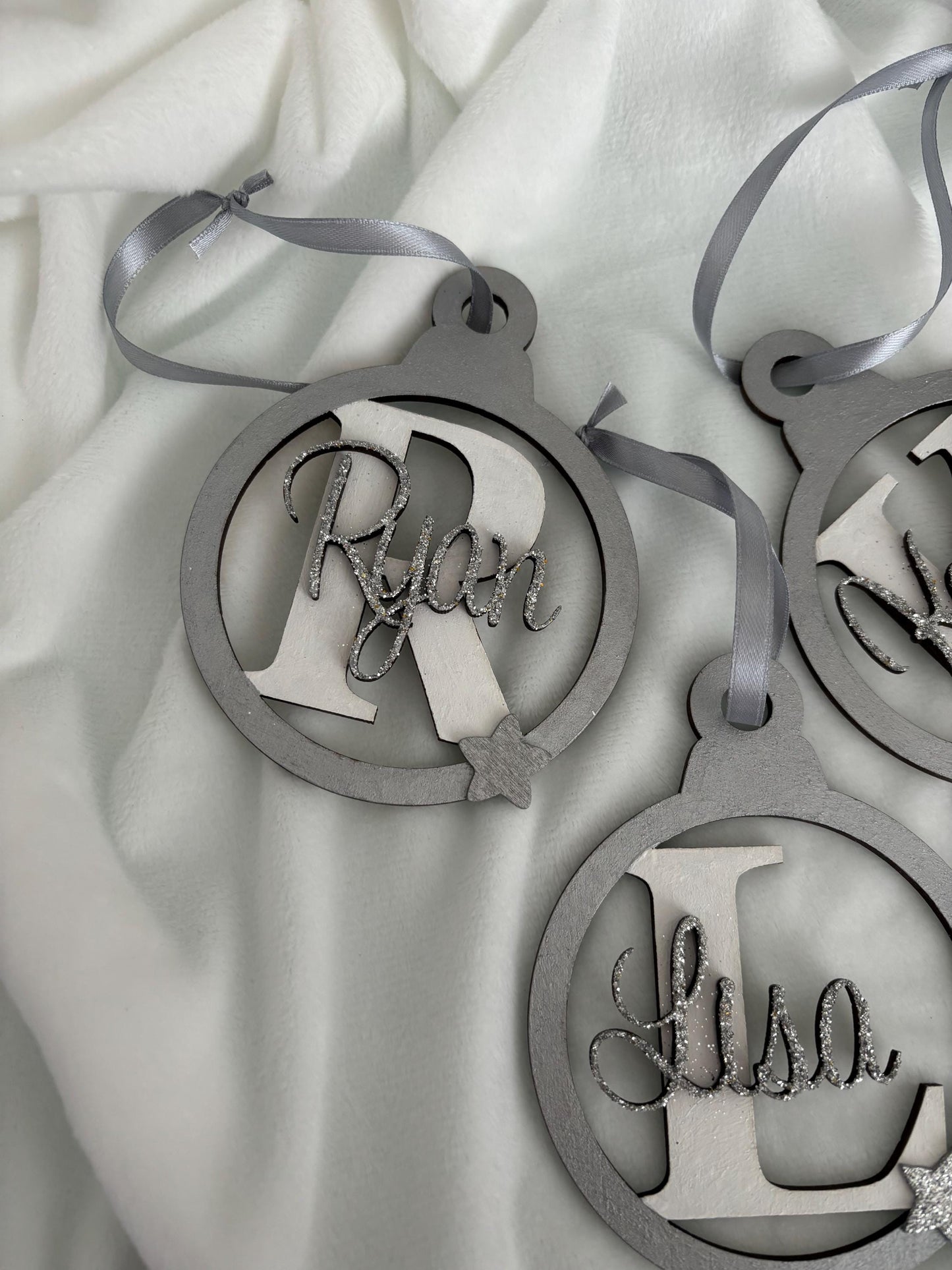 Personalised family name bauble