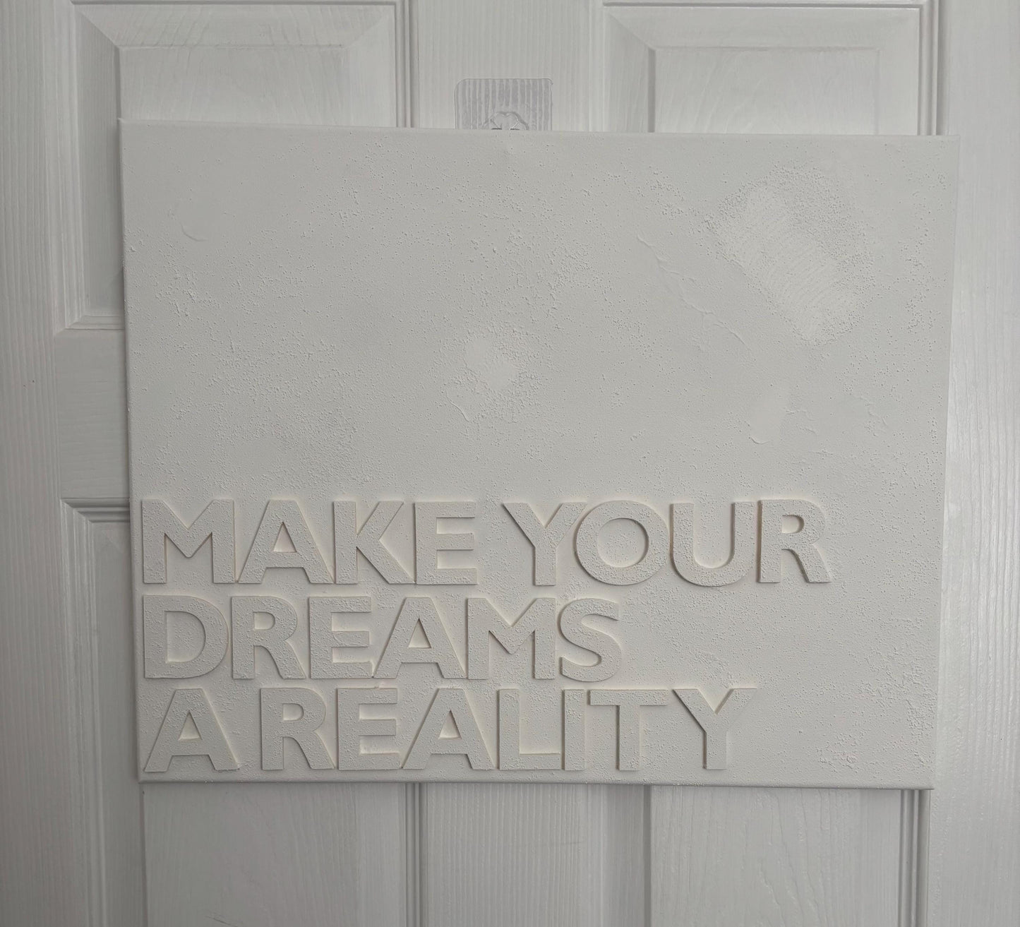 Textured canvas with wording (medium)
