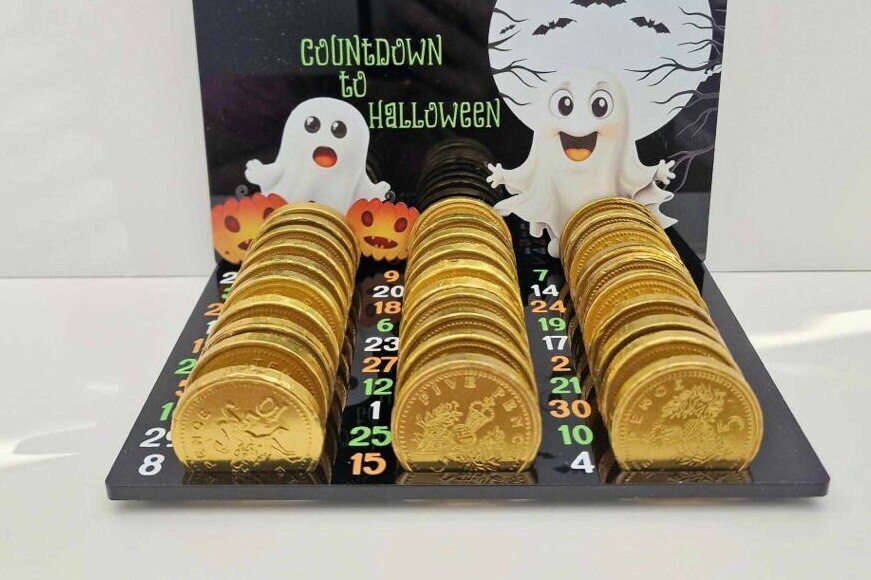 Personalised Halloween acrylic countdown