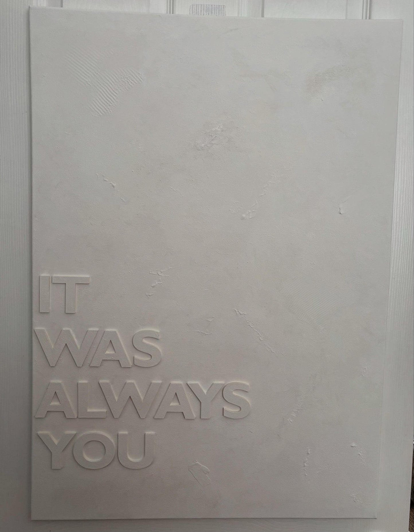 Textured canvas with wording (small)