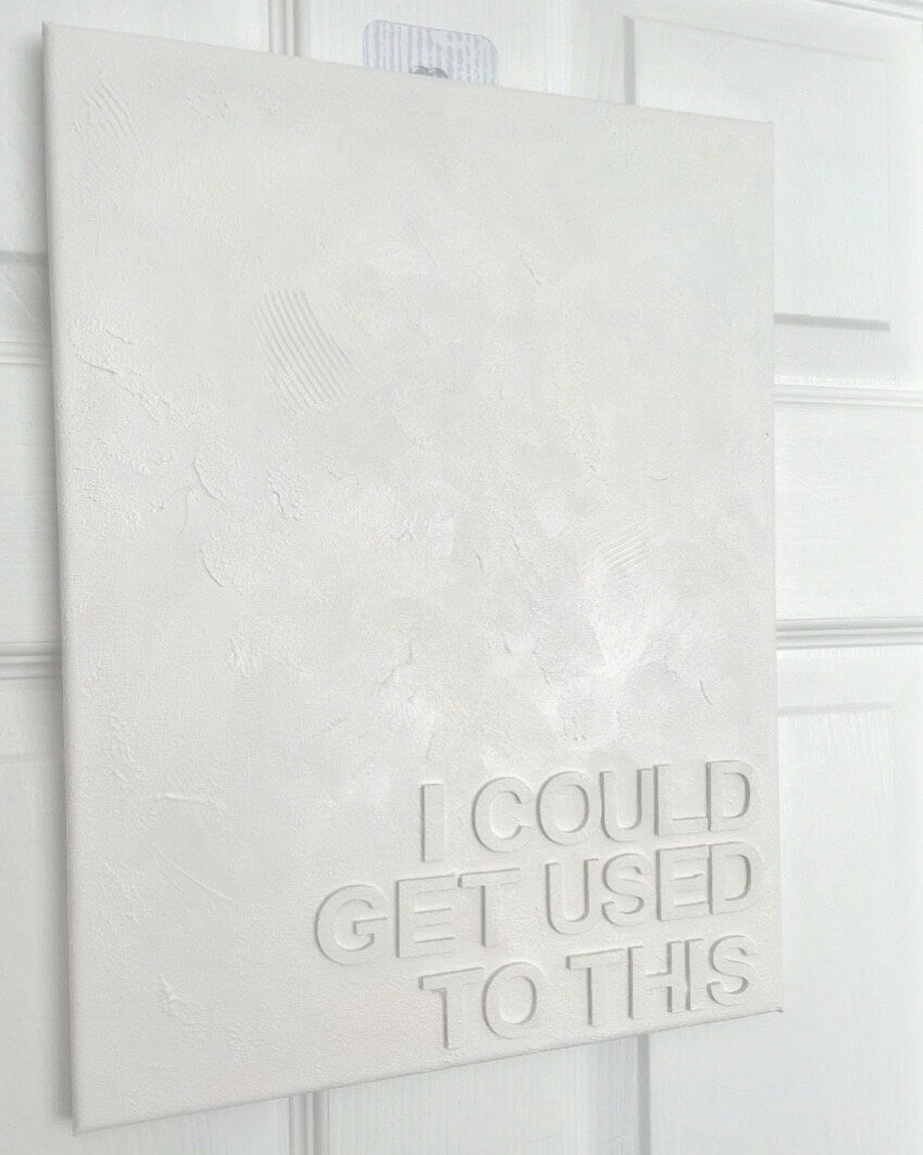 Textured canvas with wording (extra large)