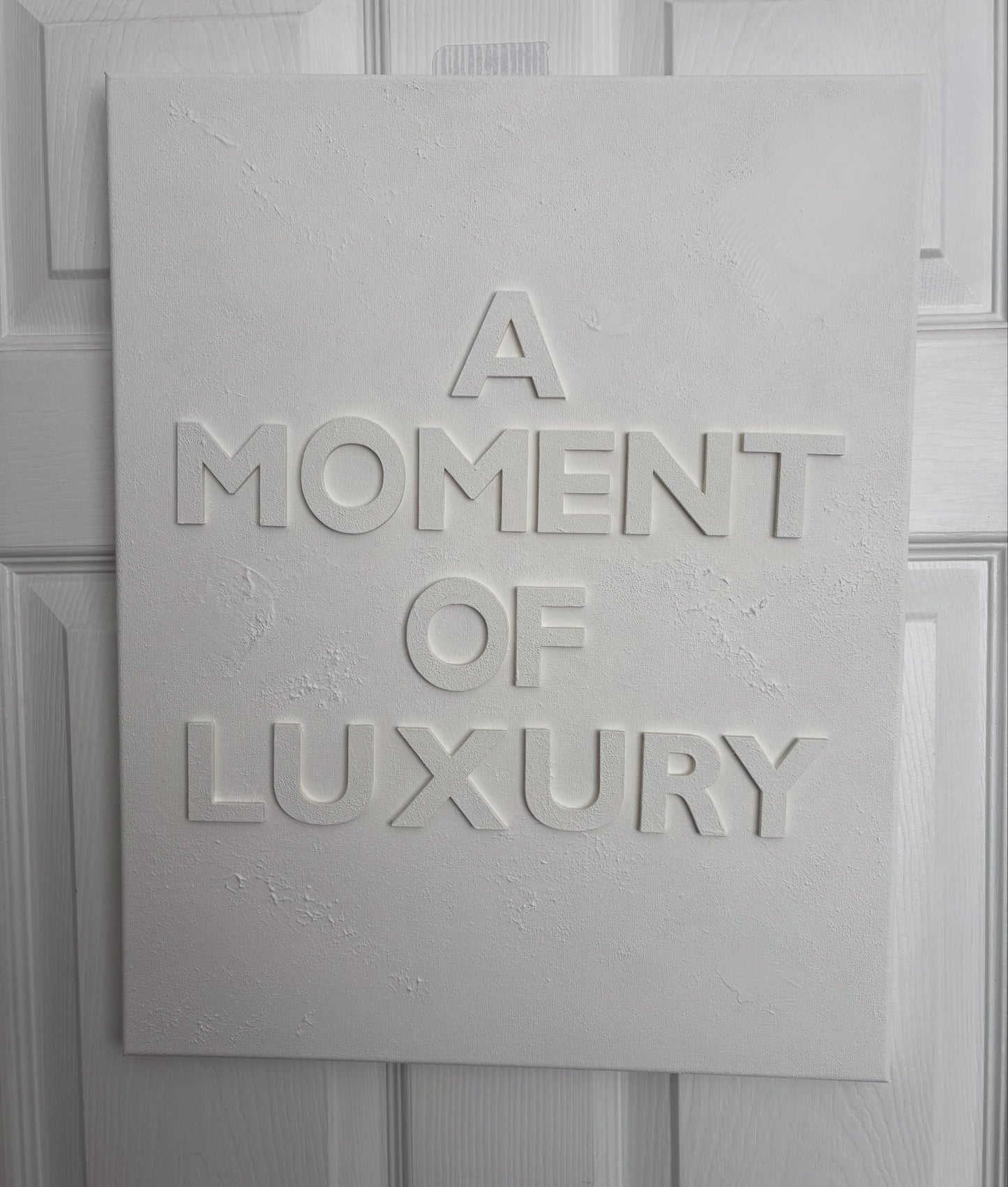 Textured canvas with wording (medium)