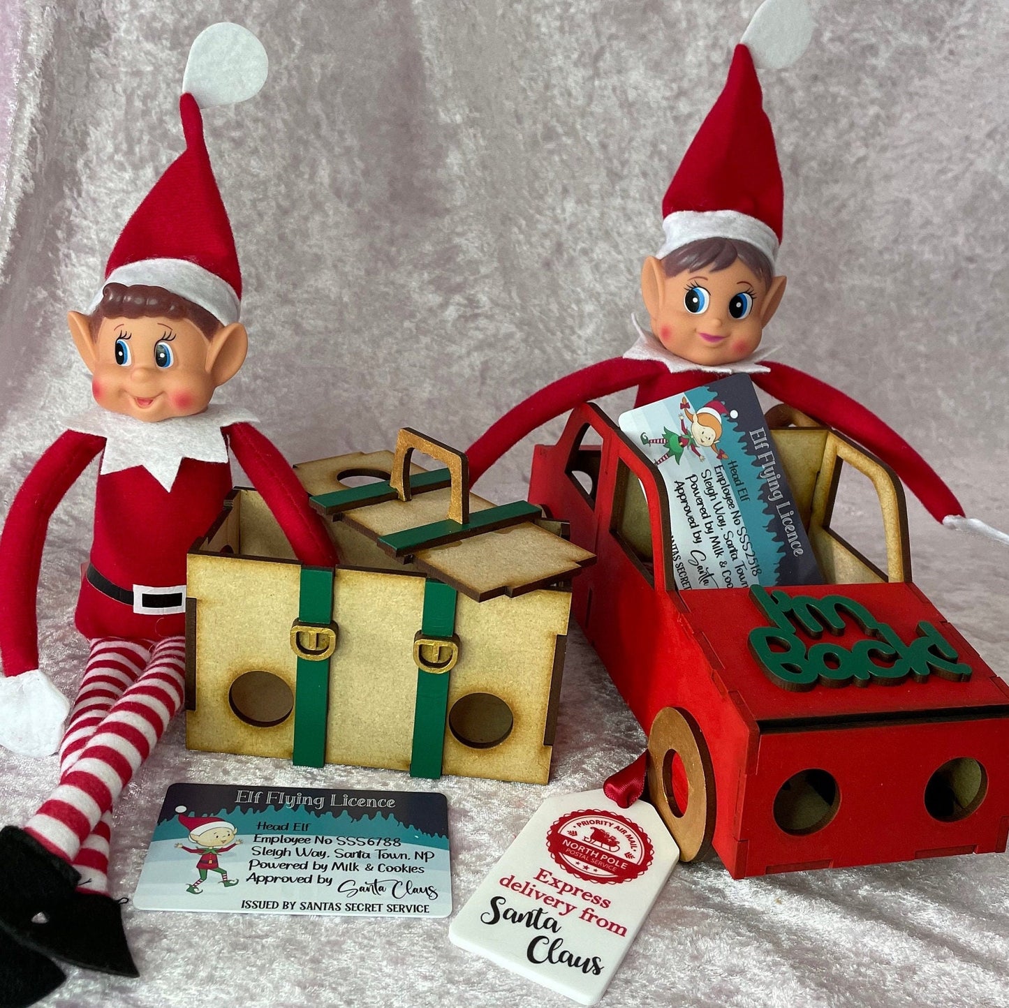 Christmas elf arrival car sets