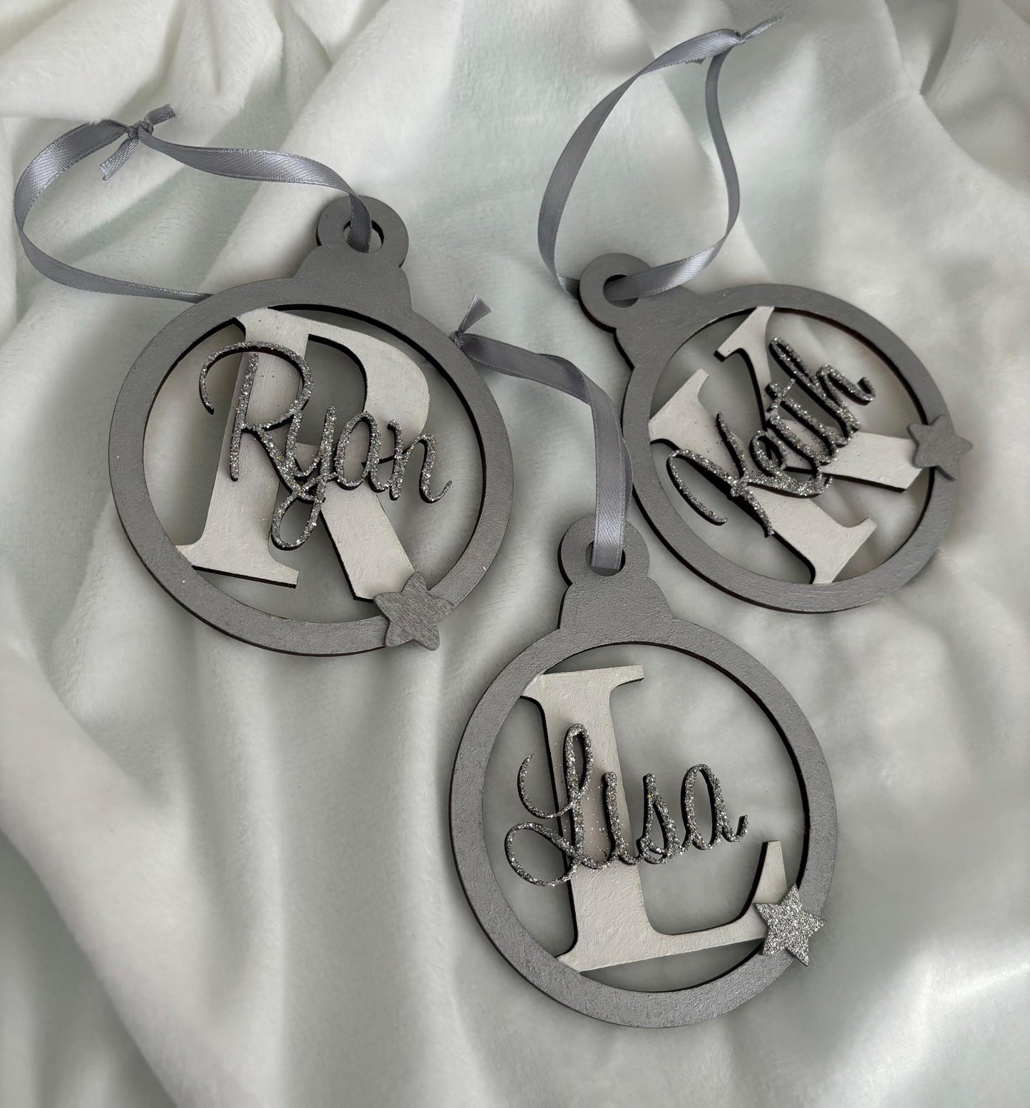 Personalised family name bauble