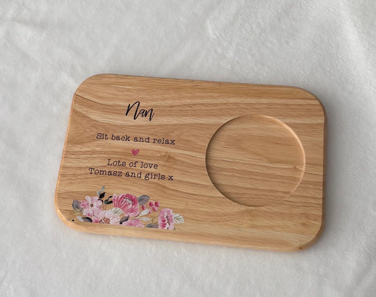 personalised tea and biscuits tray
