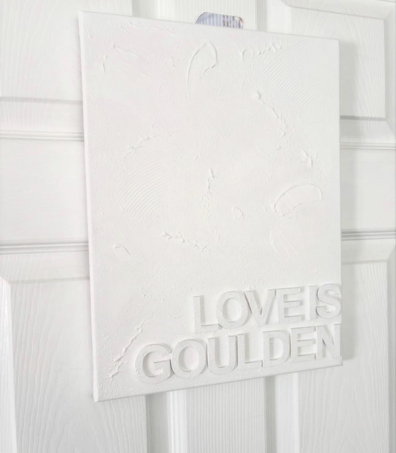 Textured canvas with wording (large)