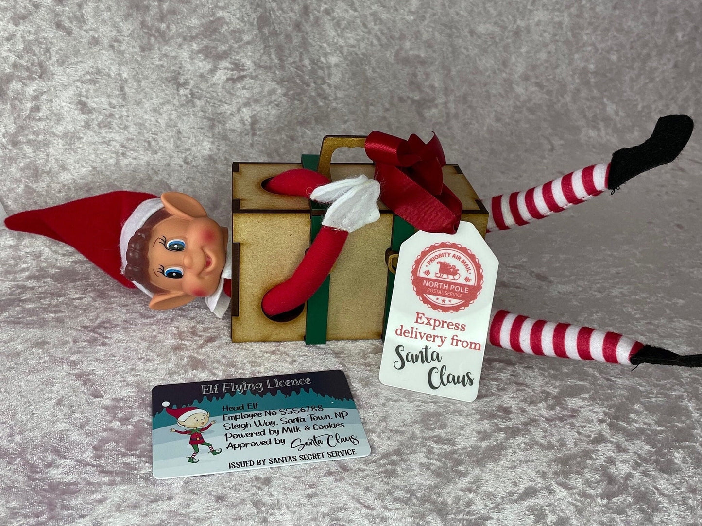 Christmas elf arrival suitcase sets