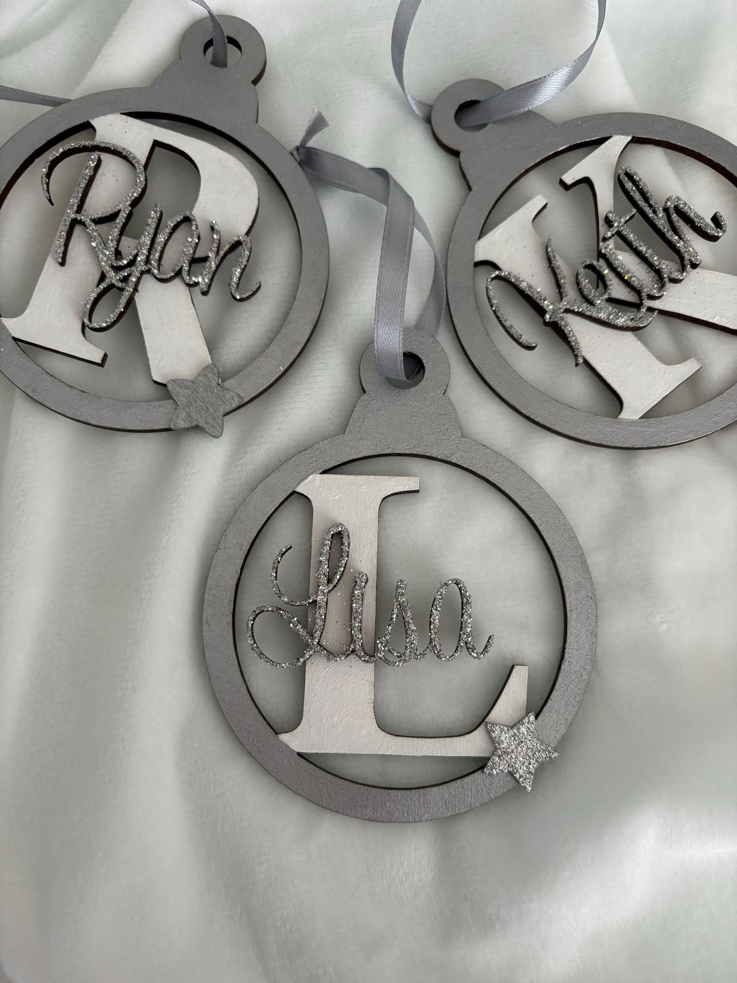 Personalised family name bauble