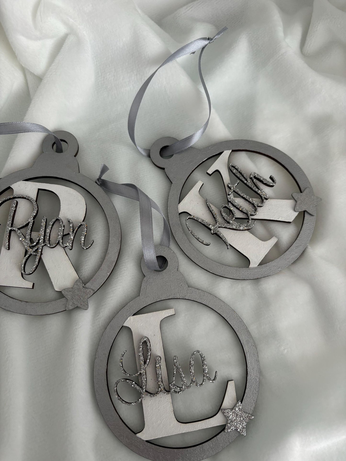 Personalised family name bauble