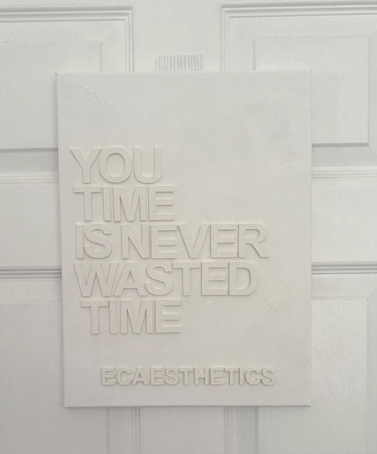 Textured canvas with wording (medium)