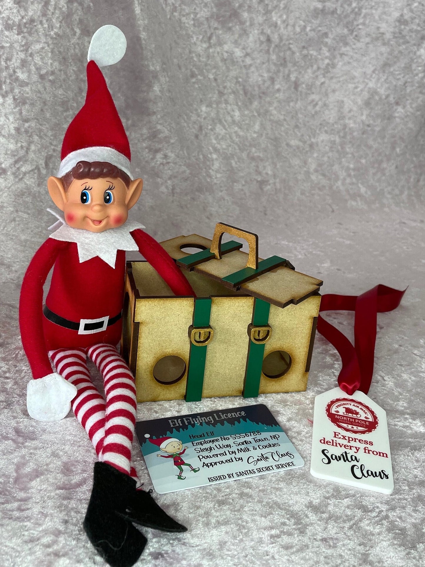 Christmas elf arrival suitcase sets