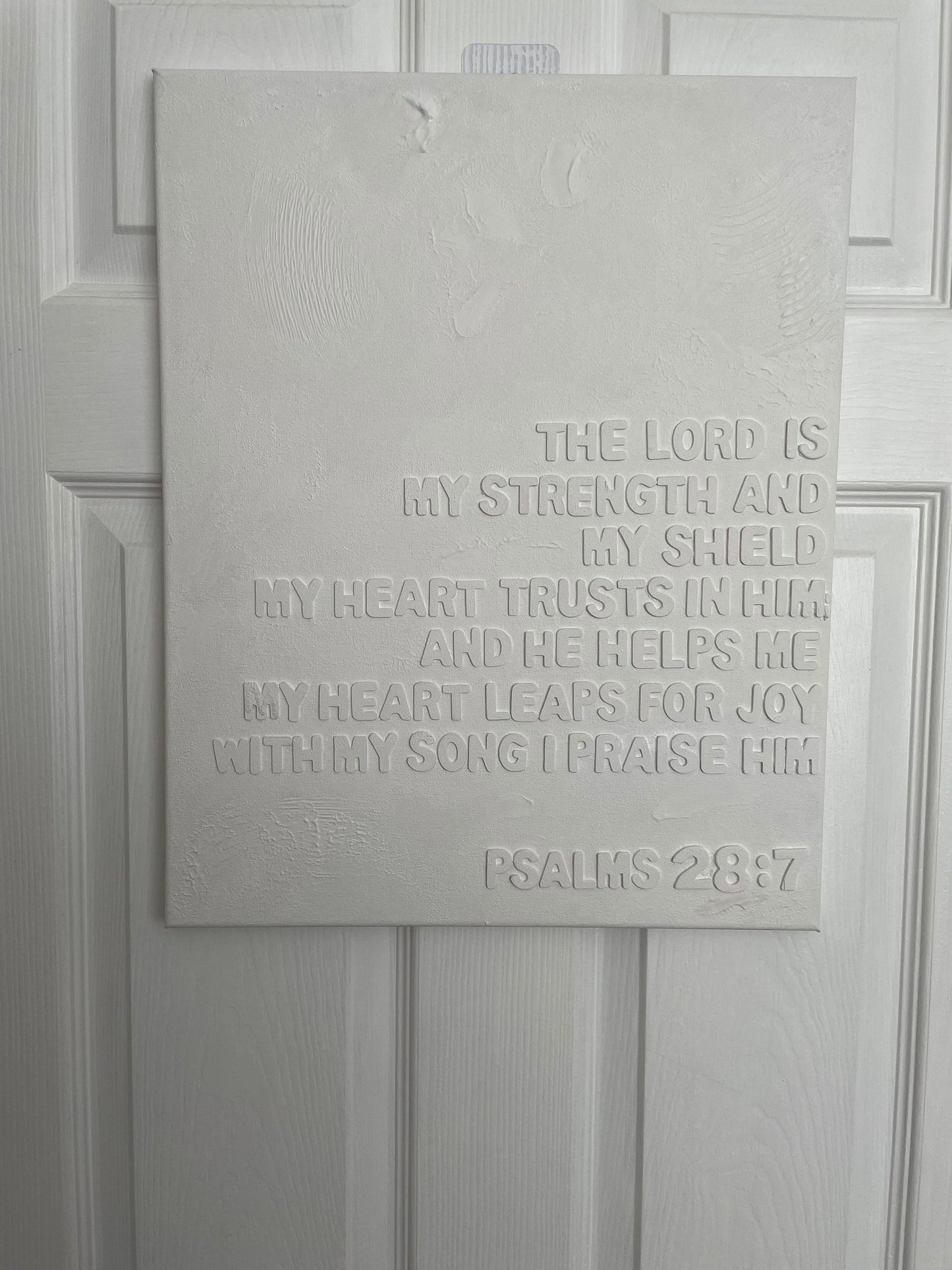 Textured canvas with wording (large)
