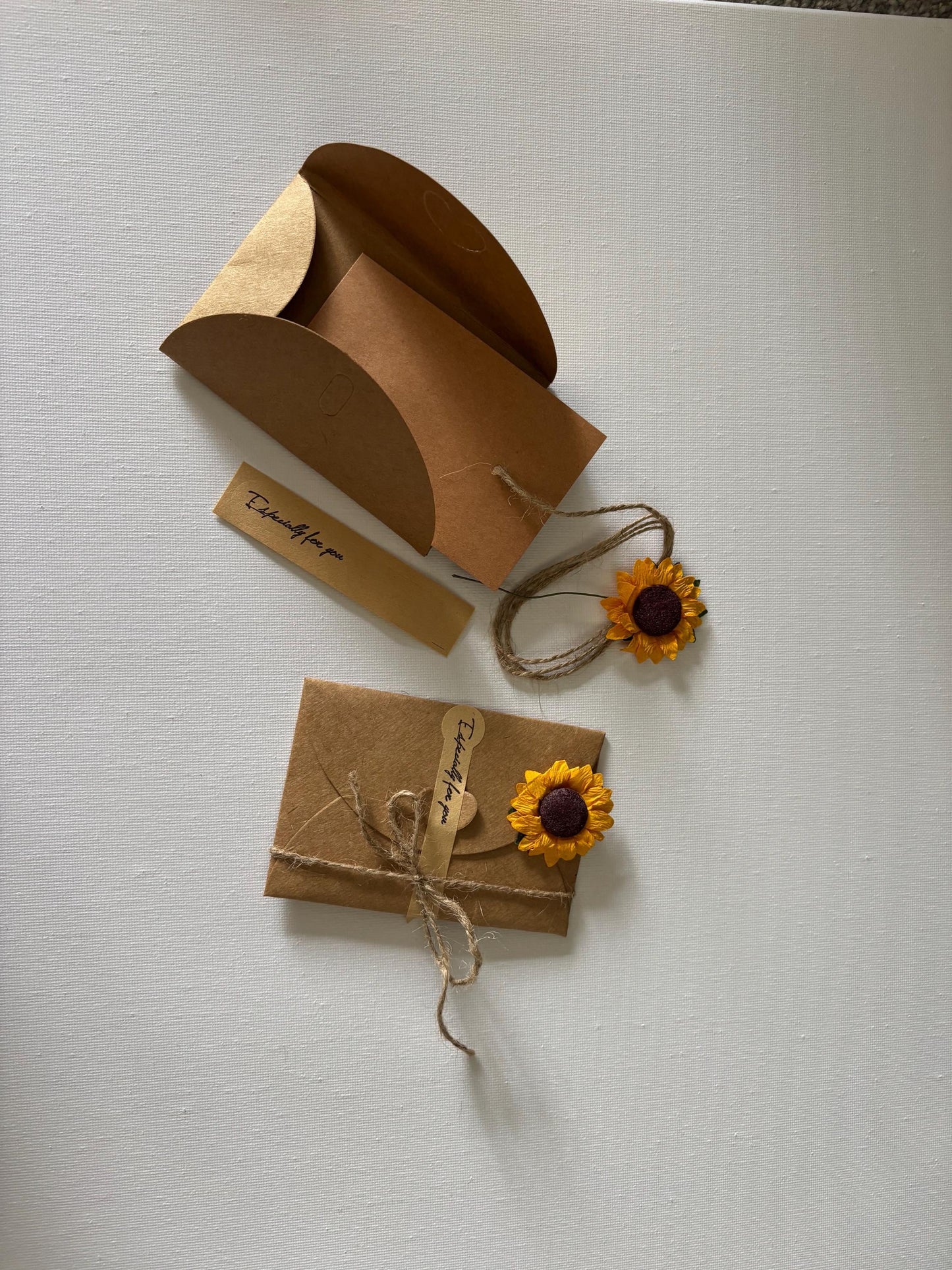 Crochet sunflower teacher gift