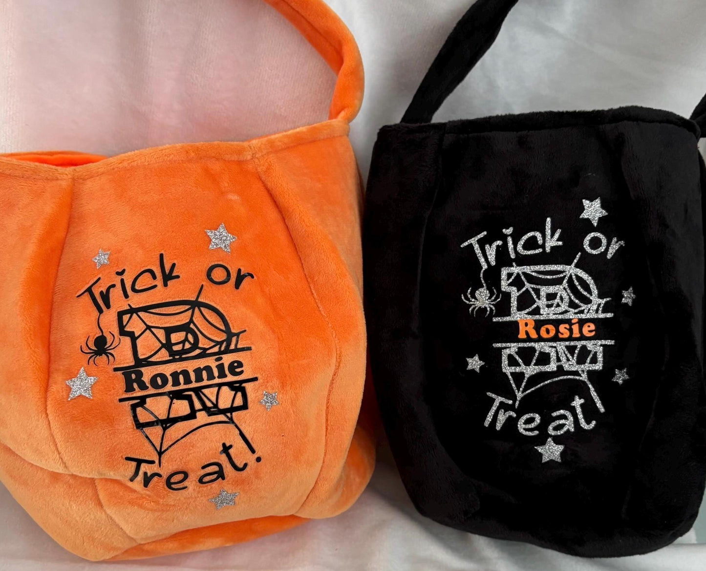 personalised trick or treat Halloween bags