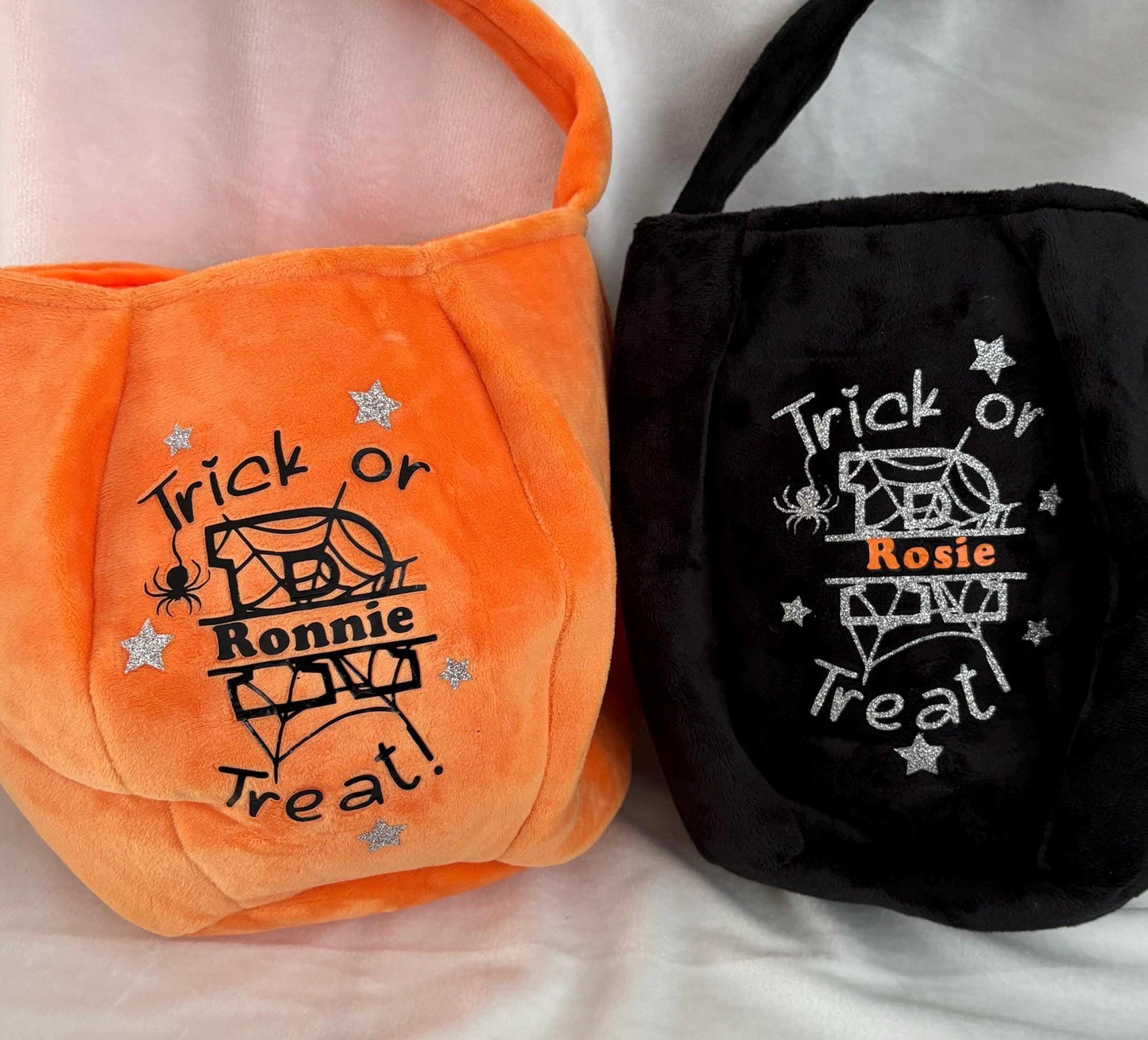 personalised trick or treat Halloween bags