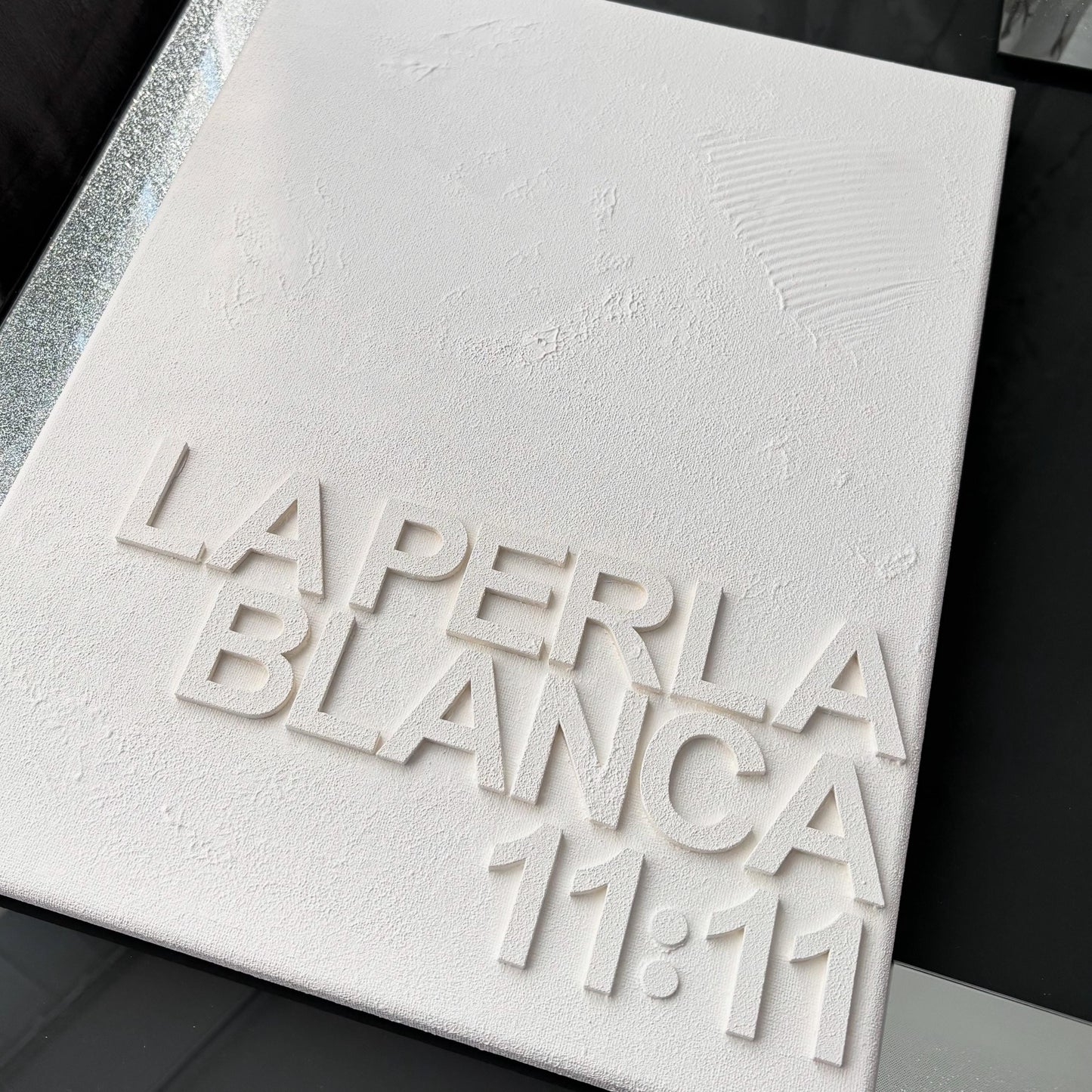 Textured canvas with wording (medium)