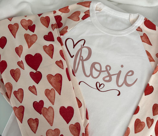 Personalised girls pyjamas