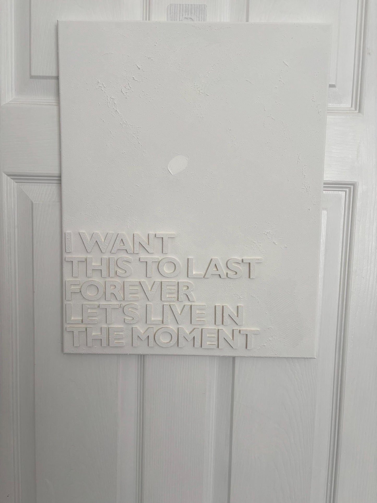 Textured canvas with any wording (medium)