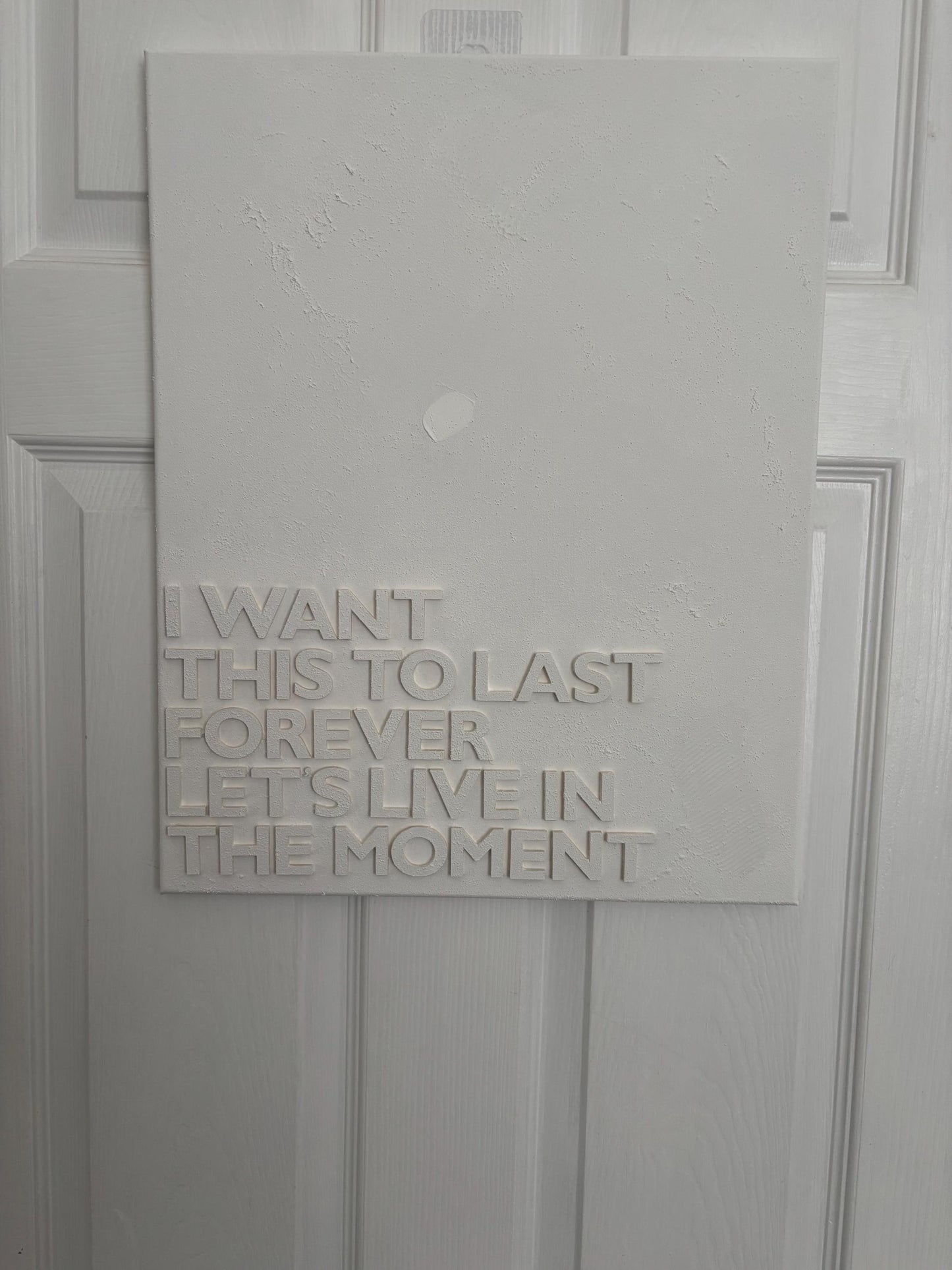 Textured canvas with wording (large)