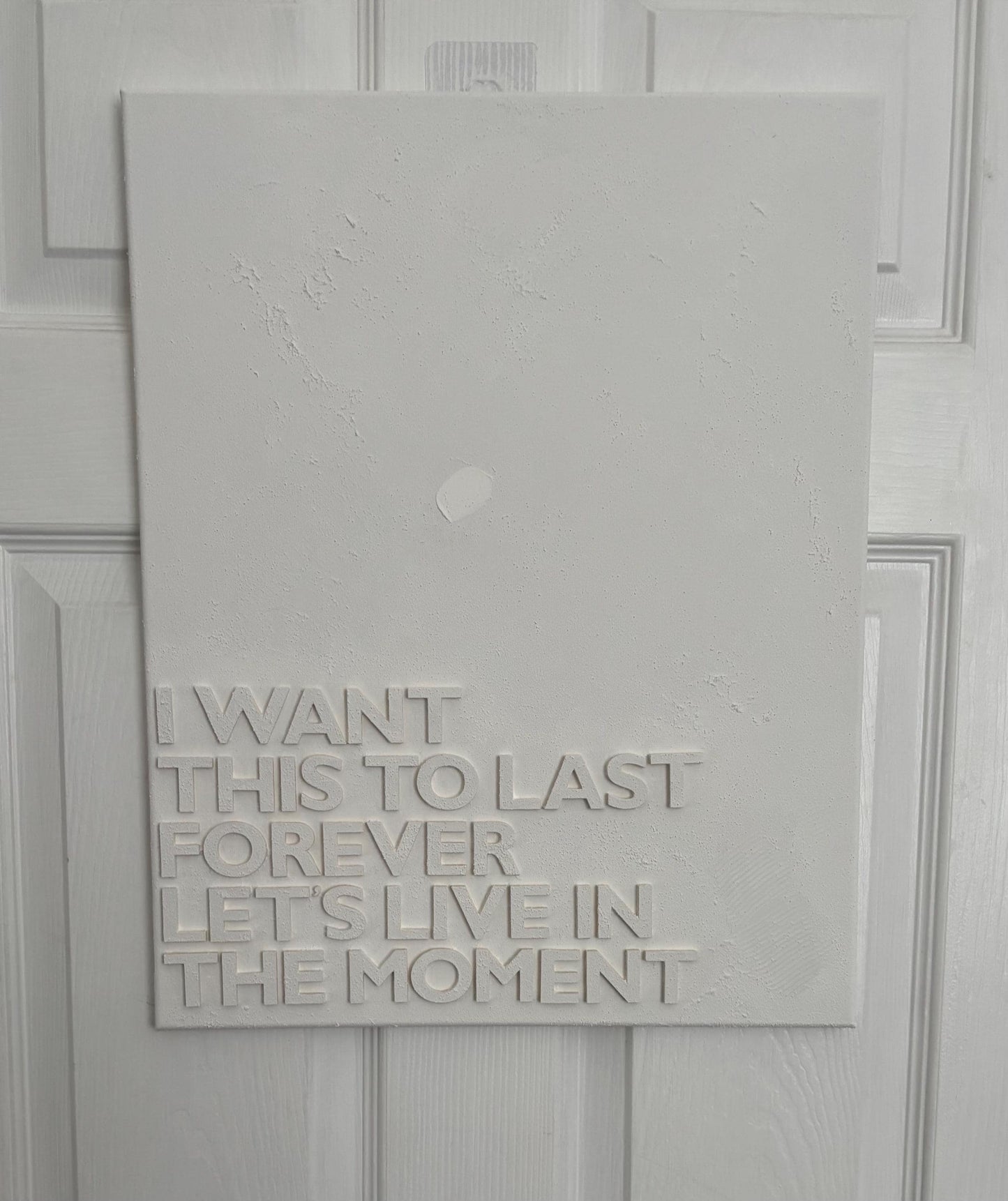 Textured canvas with wording (large)